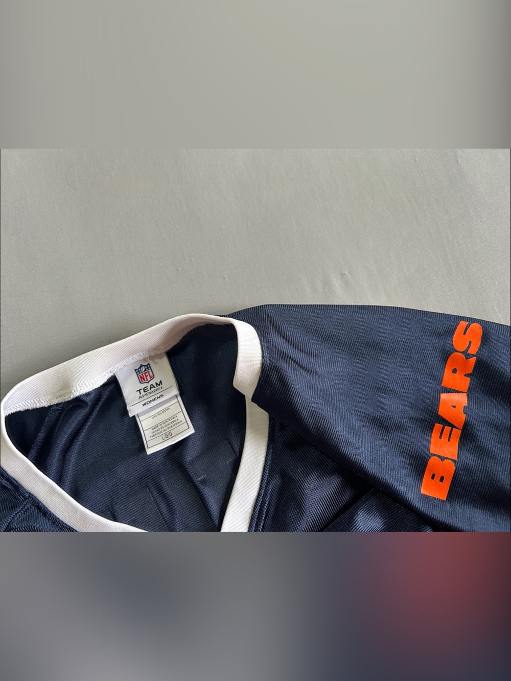 NFL Navy and Orange Chicago Bears Short Sleeve Jersey - Picture 3 of 3